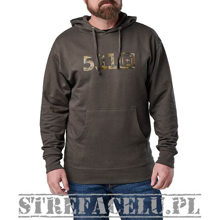 Men's Hoodie, Manufacturer : 5.11, Model : Topo Logo Legacy Hoodie, Color : Grenade
