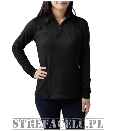 Bluza damska z długim rękawem 5.11 WM STRATOS 1/4 ZIP kolor: BLACK