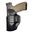 Leather Holster, Manufacturer : Falco Holsters (Slovakia), Type : 2in1 - IWB + OWB, Model : AM02-2330, Hand : Left, Color : Black - 2