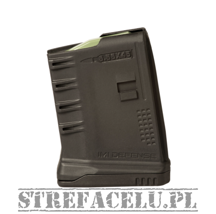 Polymer 2nd Generation Magazine, Manufacturer : IMI Defense (Israel), Compatibility : AR15/M16, Capacity : 10 rounds Limited To 3 rounds, Caliber : 5.56/.223Rem, Color : Black