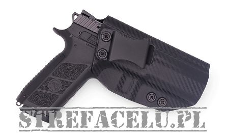 IWB Holster, Compatibility : CZ P-07, Manufacturer : Concealment Express, Material : Kydex, For Persons : Right Handed, Finish : Carbon