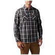 Men's Shirt, Manufacturer : 5.11, Model : Gunner Plaid Long Sleeve Shirt, Color : Volcanic Plaid - 2