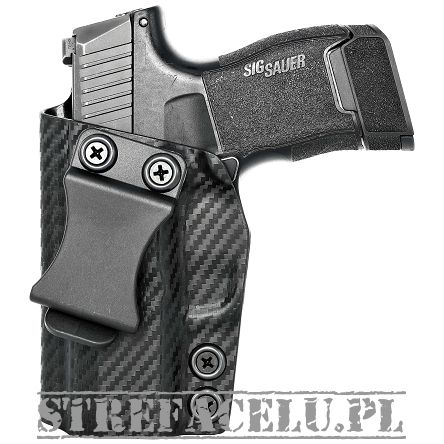 IWB Holster, Compatibility : Sig P365, Manufacturer : Concealment Express, Material : Kydex, For Persons : Left Handed, Finish : Carbon