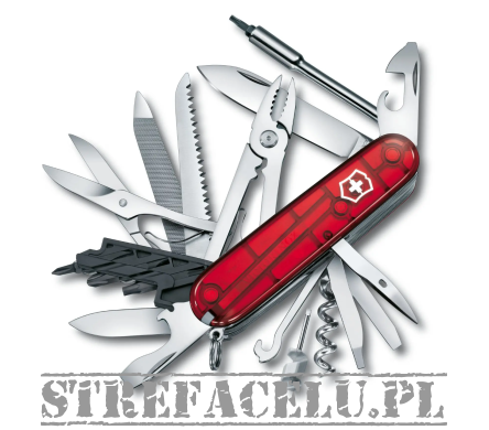 Victorinox CyberTool L, red transparent, celidor, 91mm