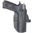 Kabura zewnętrzna prawa do pistoletu CZ P-09, RH OWB kydex, kolor: czarny - 2