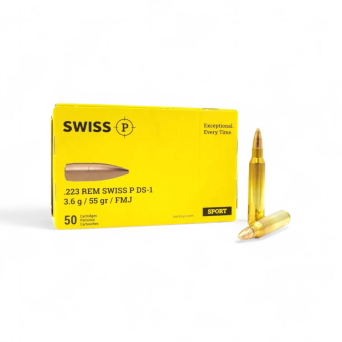 Amunicja SWISS P DS-1 3,6g/55gr FMJ (VM) kal. 223Rem