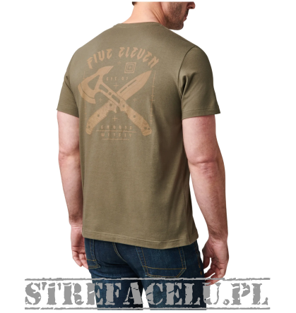 T-shirt meski 5.11 CHOOSE WISELY SS TEE kolor: RANGER GREEN