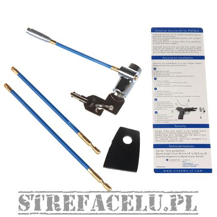 Zabezpieczenie pistoletowe 9mm -kluczyk - SC-TOP-P_9PB