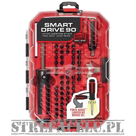 Śrubokręt rusznikarski z latarką Smart Drive 90 - 87bitów - Real Avid - AVSD90
