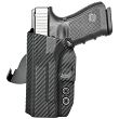 OWB Holster, Compatibility : Glock 17/19/22/23/26/27/31/32/33/34/45, Manufacturer : Concealment Express, Material : Kydex, For Persons : Left Handed, Finish : Carbon - 2