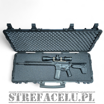 Walizka wodoszczelna do broni długiej z kółkami - 93,9x35,2x13,7cm, Pick`n`Pluck Foam - Megaline TS939RS-RED