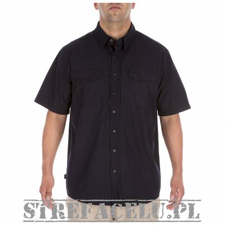 Men's Shirt, Manufacturer : 5.11, Model : Stryke Short Sleeve Shirt, Color : Dark Navy