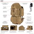 Backpack 5.11 RUSH100, kolor: BLACK - 8
