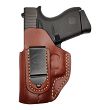 Leather Holster, Manufacturer : Falco Holsters (Slovakia), Type : 2in1 - IWB + OWB, Model : AM02-2329, Hand : Left, Color : Brown - 2