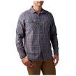 Men's Shirt, Manufacturer : 5.11, Model : Gunner Plaid Long Sleeve Shirt, Color : Turbulence Plaid - 2